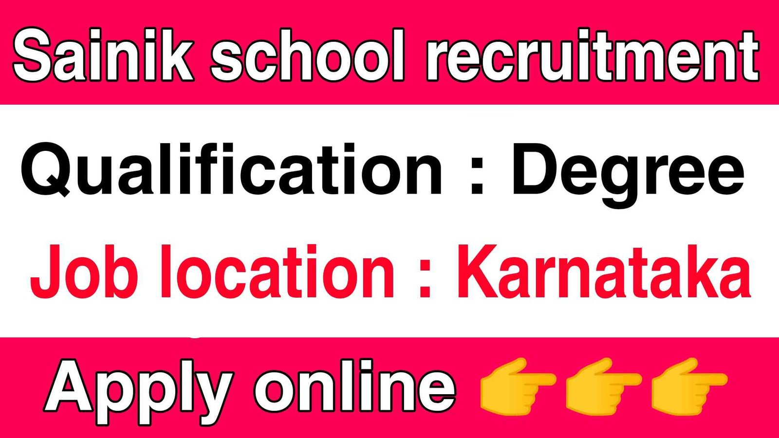 Sainik school recruitment